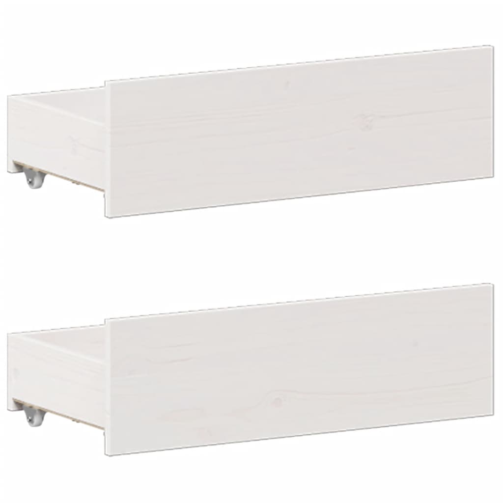 Bookcase Bed without Mattress White 160x200 cm Solid Wood Pine