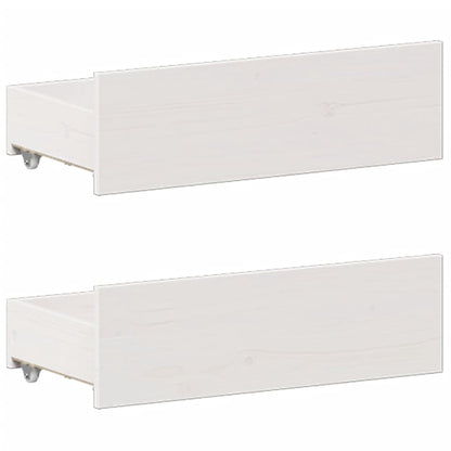 Bookcase Bed without Mattress White 140x200 cm Solid Wood Pine