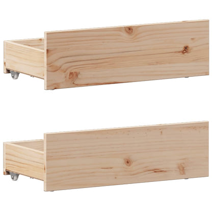 Bookcase Bed without Mattress 100x200 cm Solid Wood Pine