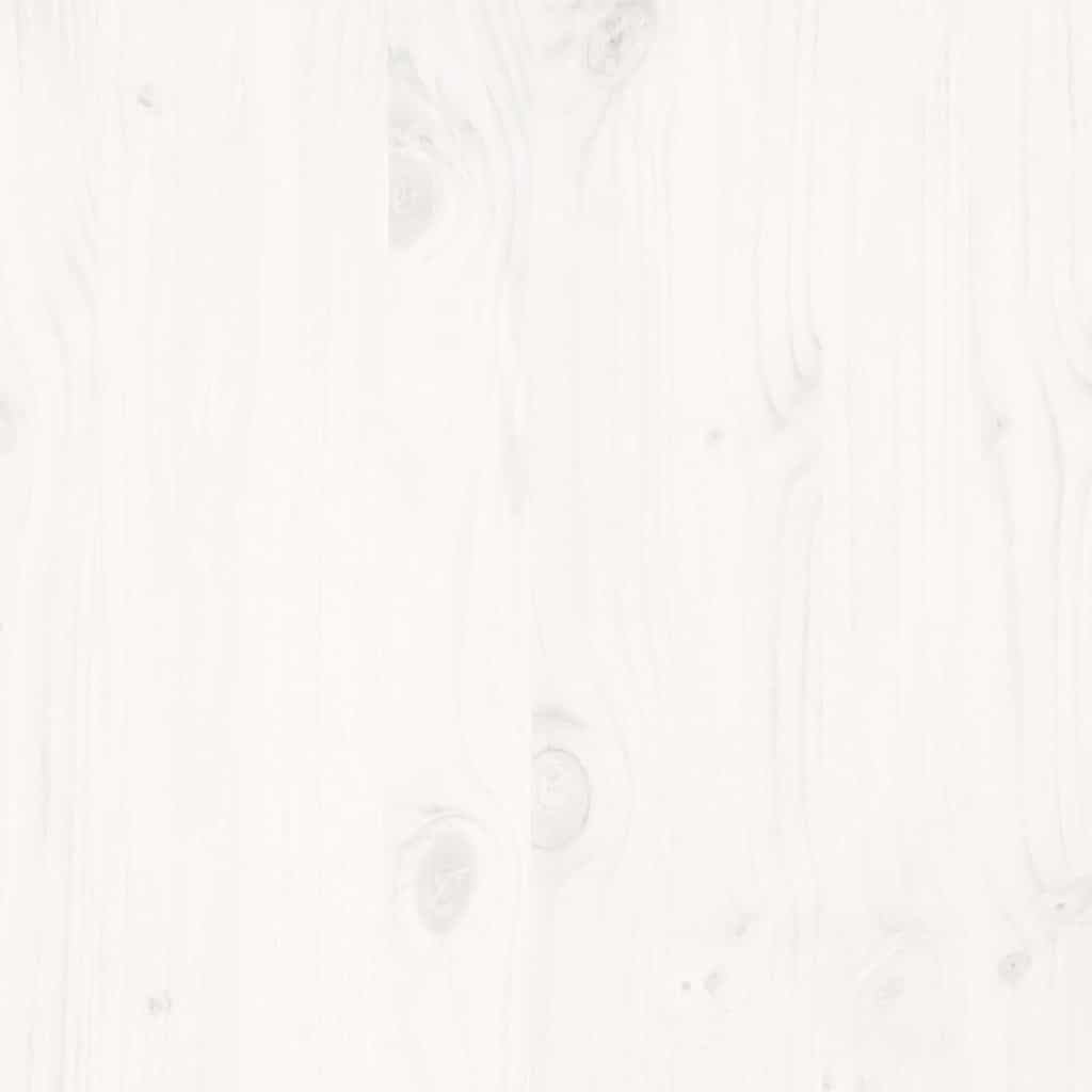 Bed Frame without Mattress White 90x200 cm Solid Wood Pine