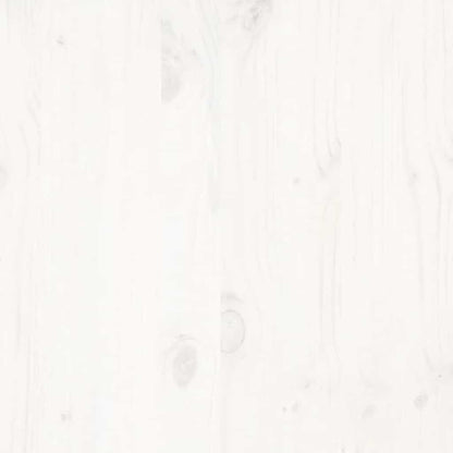 Bed frame without Mattress White 200x200 cm Solid Wood Pine