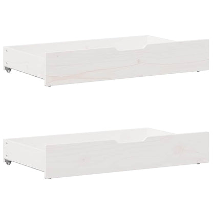 Bed frame without Mattress White 150x200 cm King Size Solid Wood Pine