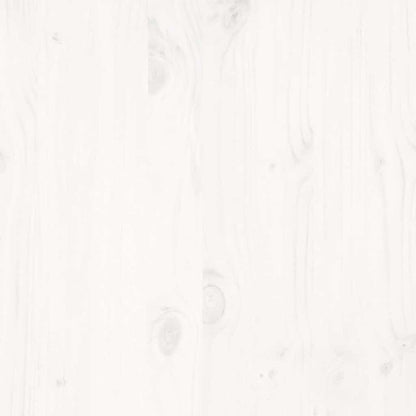 Bed frame without Mattress White 150x200 cm King Size Solid Wood Pine