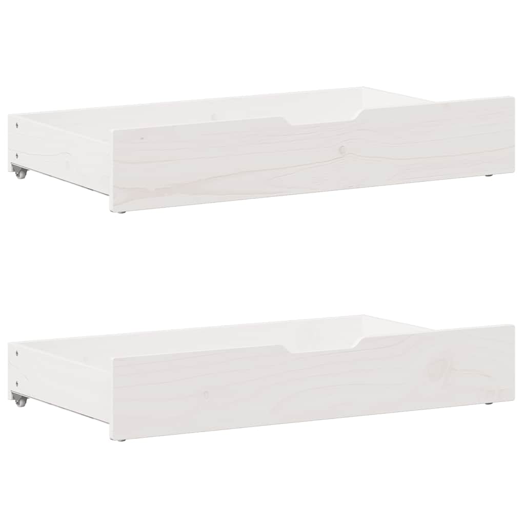 Bed frame without Mattress White 140x200 cm Solid Wood Pine