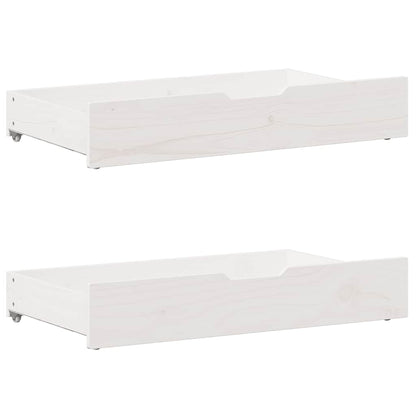 Bed frame without Mattress White 140x200 cm Solid Wood Pine