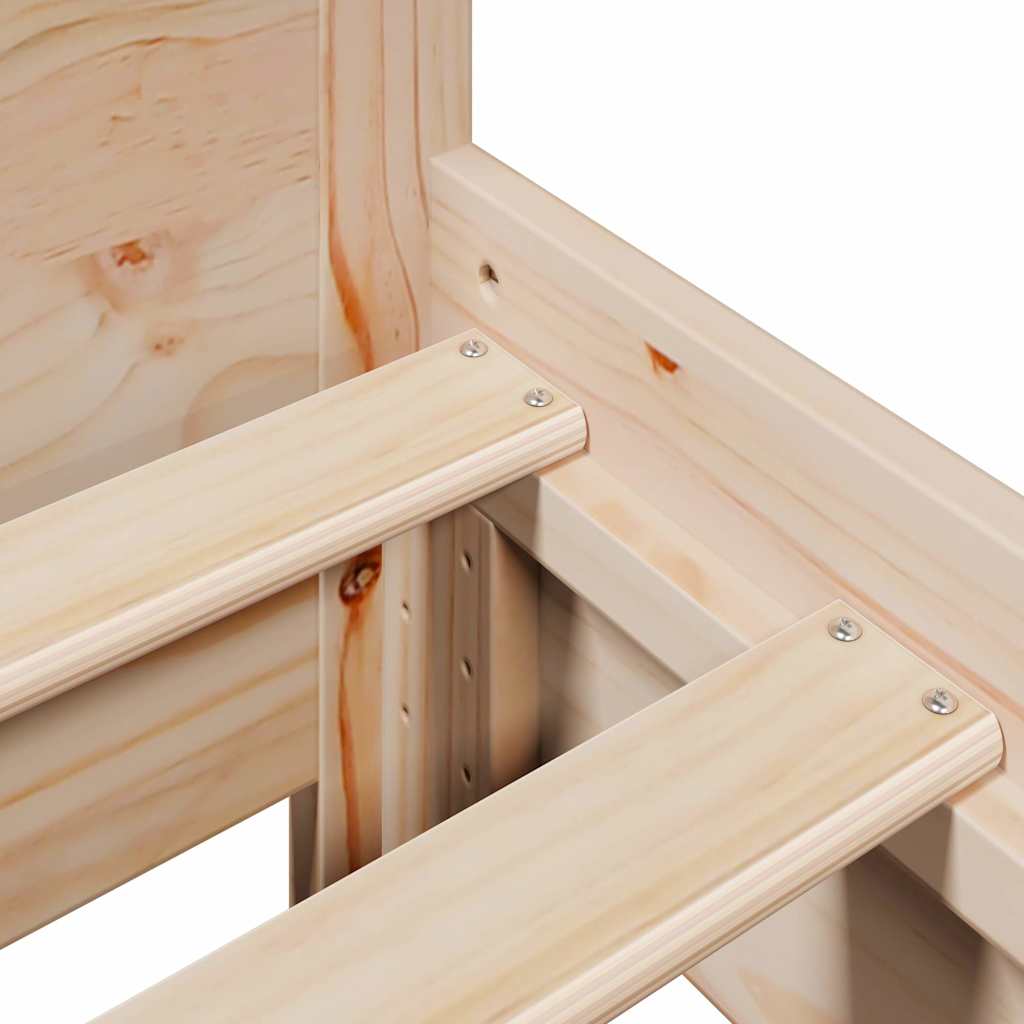 Bed frame without Mattress 120x200 cm Solid Wood Pine