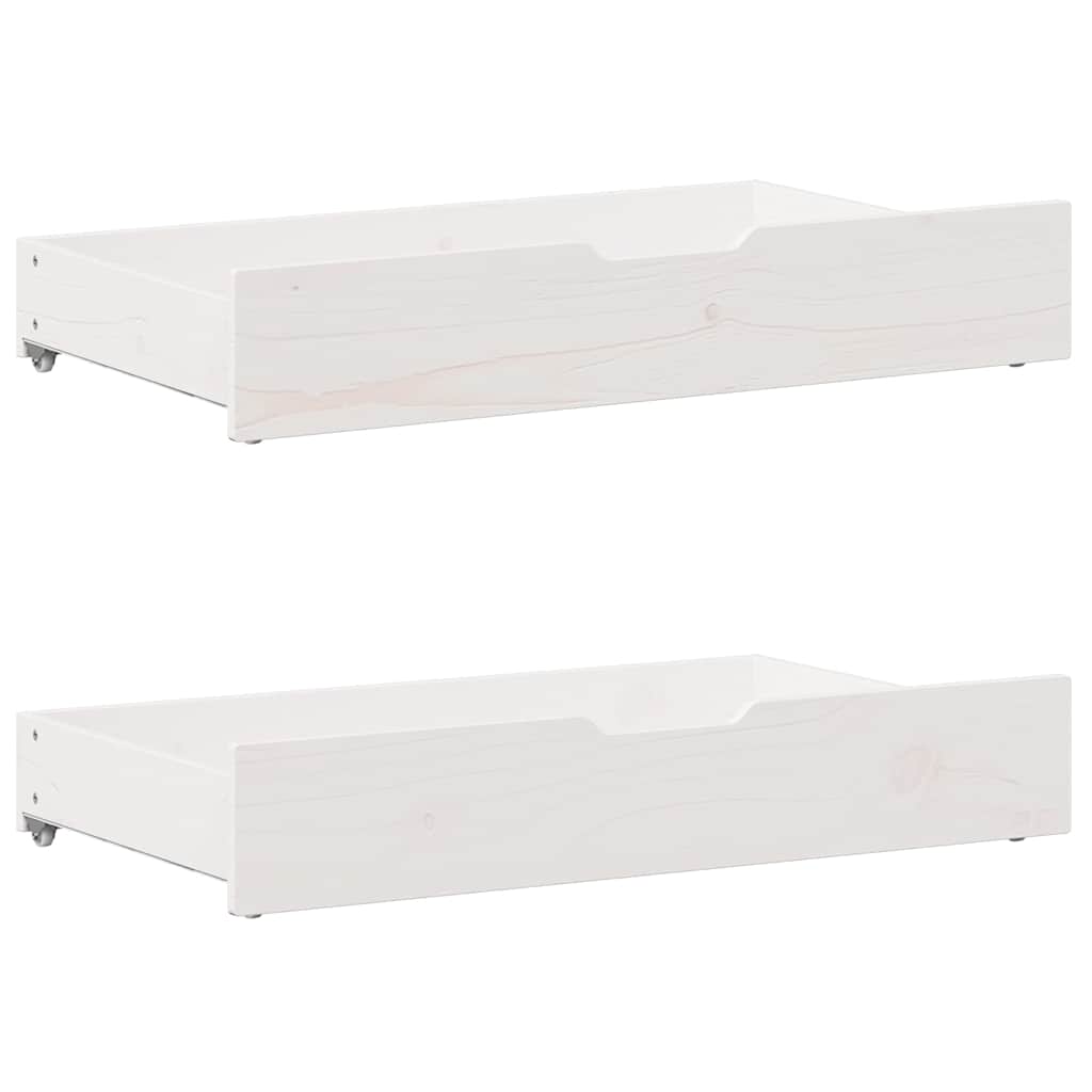 Bed frame without Mattress White 140x190 cm Solid Wood Pine