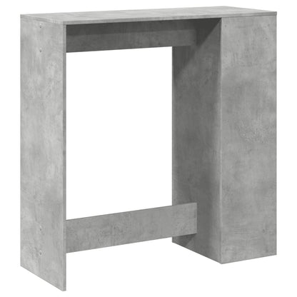 Bar Table with Racks Concrete Grey 101x40x103.5 cm Engineered Wood