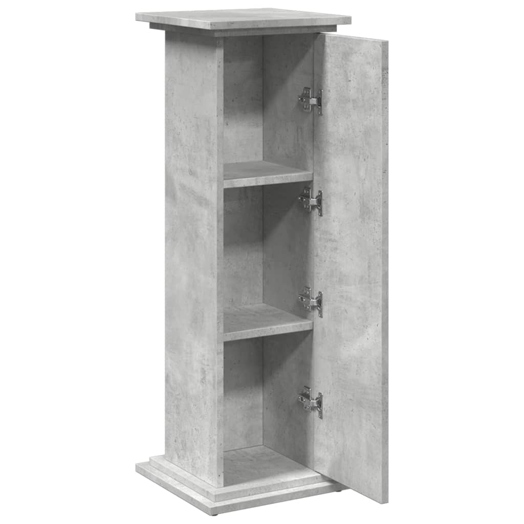 Display Stand with Storage Concrete Grey 31x30x90 cm Engineered Wood