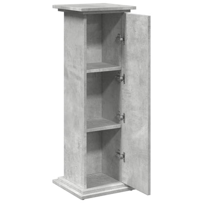 Display Stand with Storage Concrete Grey 31x30x90 cm Engineered Wood