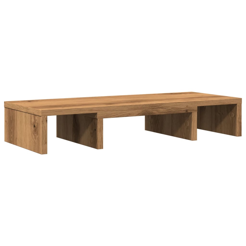 Monitor Stand Adjustable Artisian Oak 60x24x10.5 cm Engineered Wood