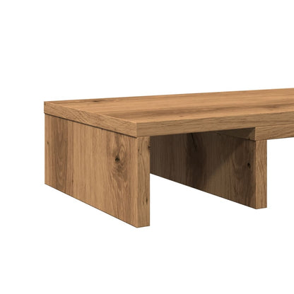 Monitor Stand Adjustable Artisian Oak 60x24x10.5 cm Engineered Wood