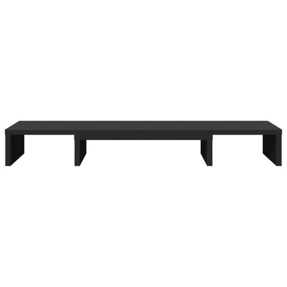 Monitor Stand Riser Adjustable Black 80x24x10.5 cm Engineered Wood