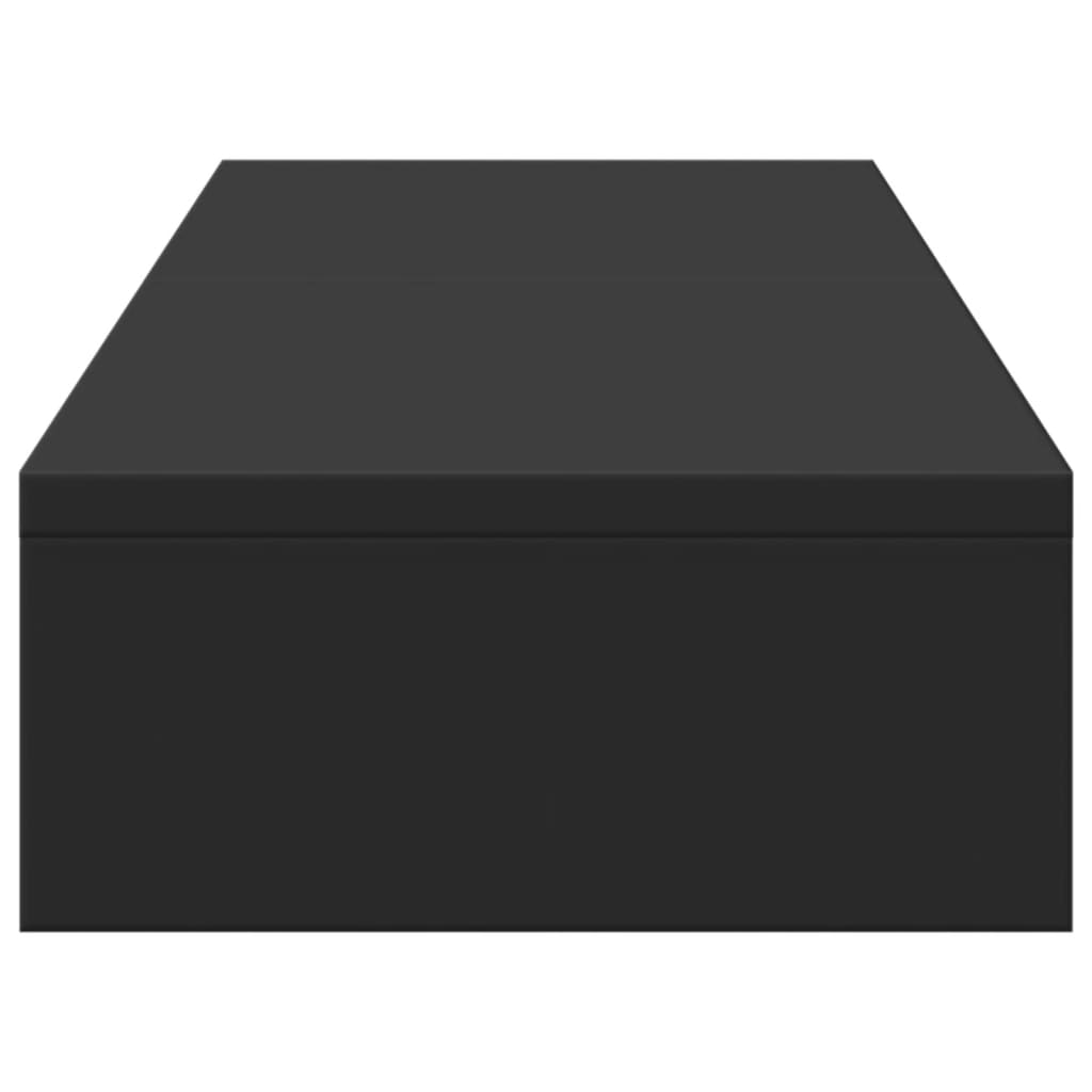 Monitor Stand Riser Adjustable Black 80x24x10.5 cm Engineered Wood