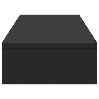 Monitor Stand Riser Adjustable Black 80x24x10.5 cm Engineered Wood
