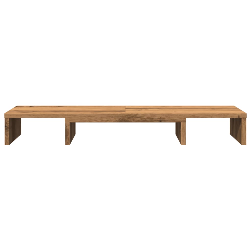 Monitor Stand Riser Adjustable Artisian Oak 80x24x10.5 cm Engineered Wood