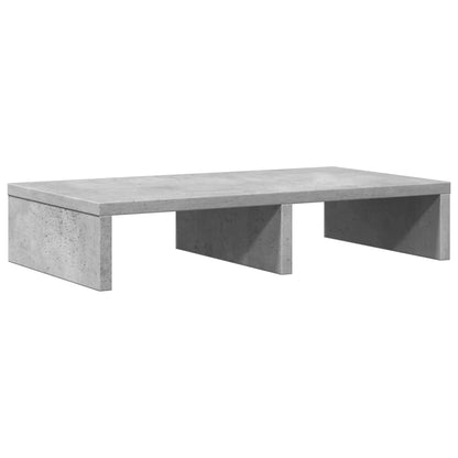 Monitor Stand Concrete Grey 50x27x10 cm Engineered Wood