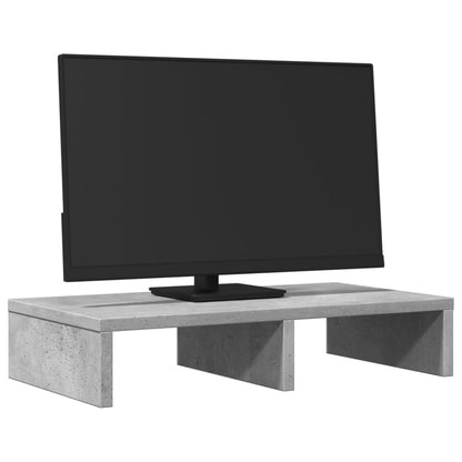 Monitor Stand Concrete Grey 50x27x10 cm Engineered Wood