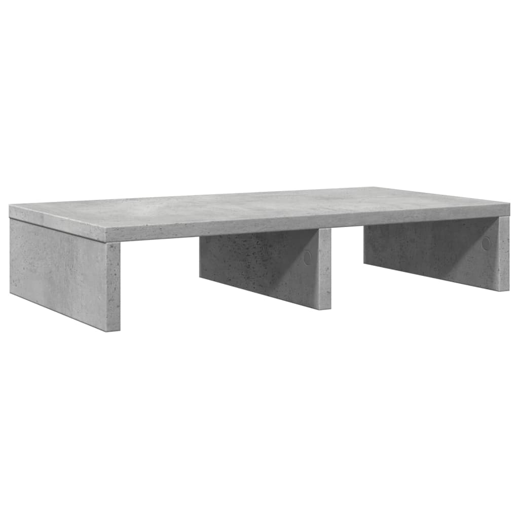 Monitor Stand Concrete Grey 50x27x10 cm Engineered Wood