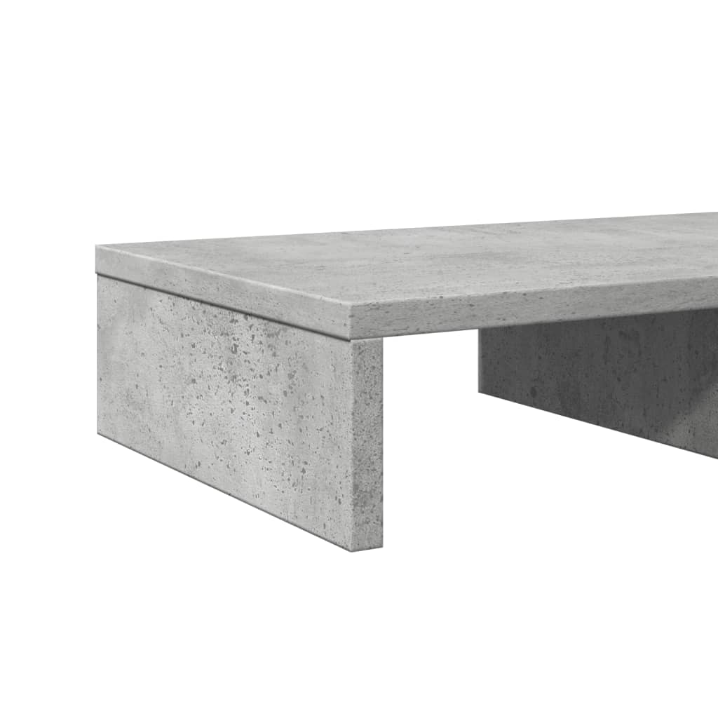 Monitor Stand Concrete Grey 50x27x10 cm Engineered Wood