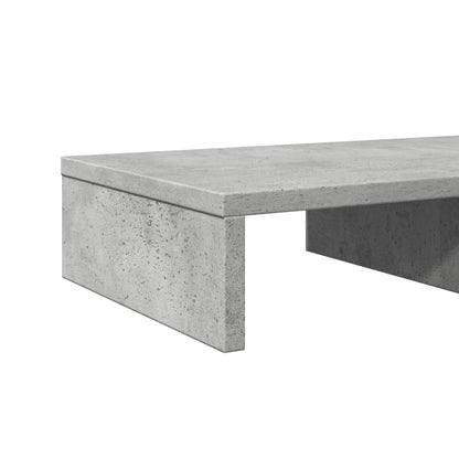 Monitor Stand Concrete Grey 50x27x10 cm Engineered Wood