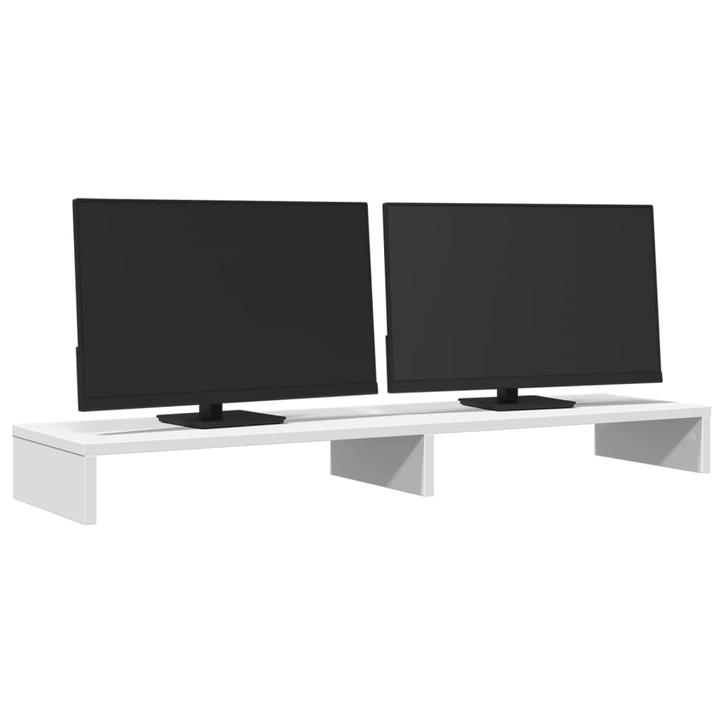 Monitor Stand White 100x27x10 cm Engineered Wood