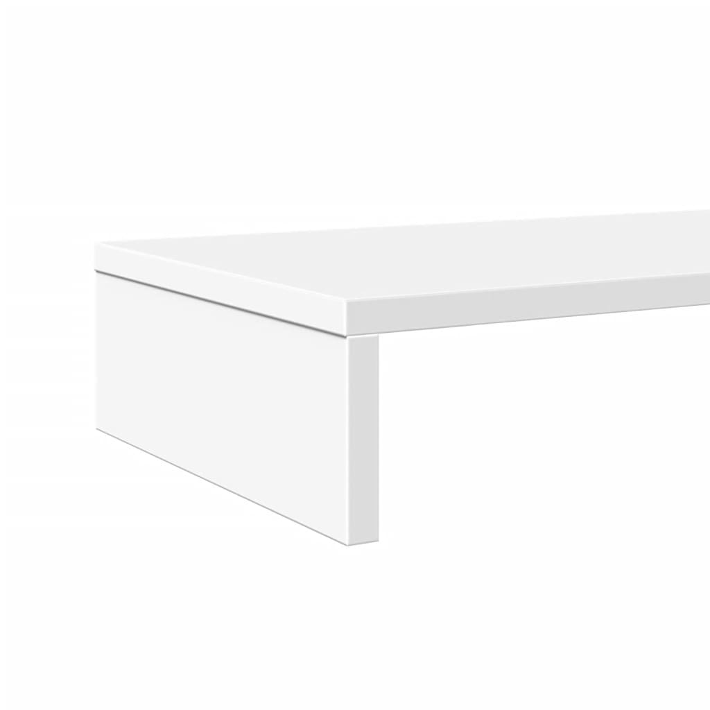 Monitor Stand White 100x27x10 cm Engineered Wood