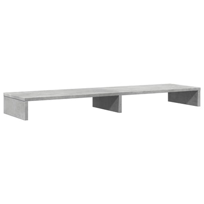 Monitor Stand Concrete Grey 100x27x10 cm Engineered Wood