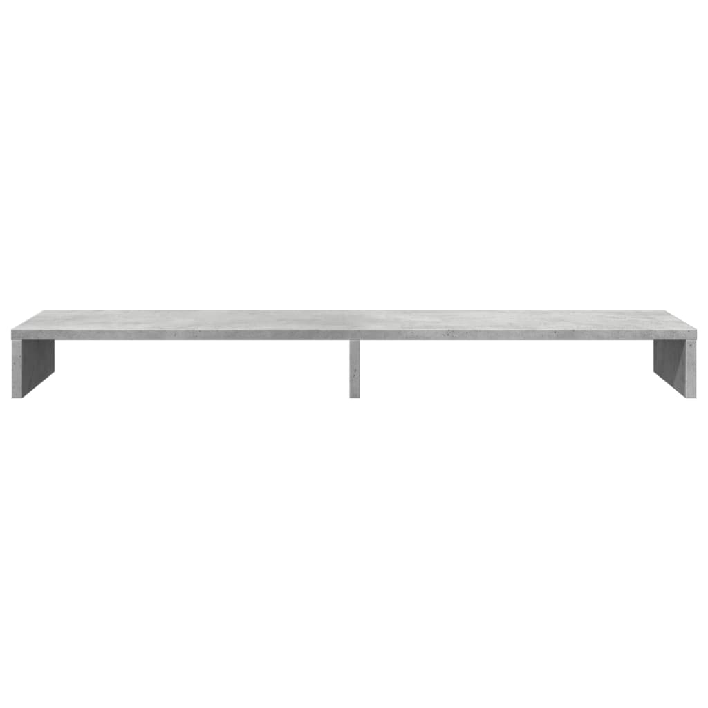 Monitor Stand Concrete Grey 100x27x10 cm Engineered Wood