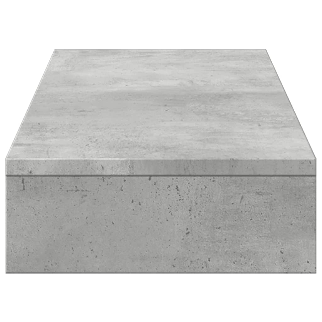 Monitor Stand Concrete Grey 100x27x10 cm Engineered Wood