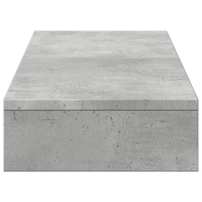 Monitor Stand Concrete Grey 100x27x10 cm Engineered Wood