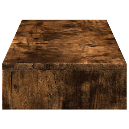 Monitor Stand Smoked Oak 100x27x10 cm Engineered Wood
