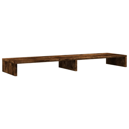 Monitor Stand Smoked Oak 100x27x10 cm Engineered Wood