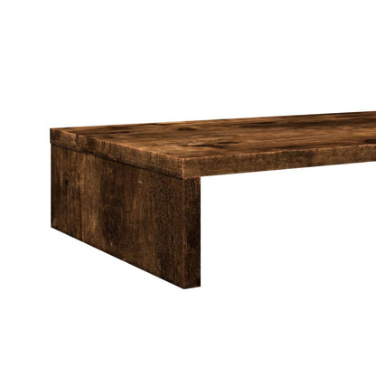 Monitor Stand Smoked Oak 100x27x10 cm Engineered Wood