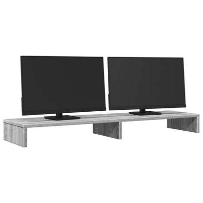 Monitor Stand Grey Sonoma 100x27x10 cm Engineered Wood