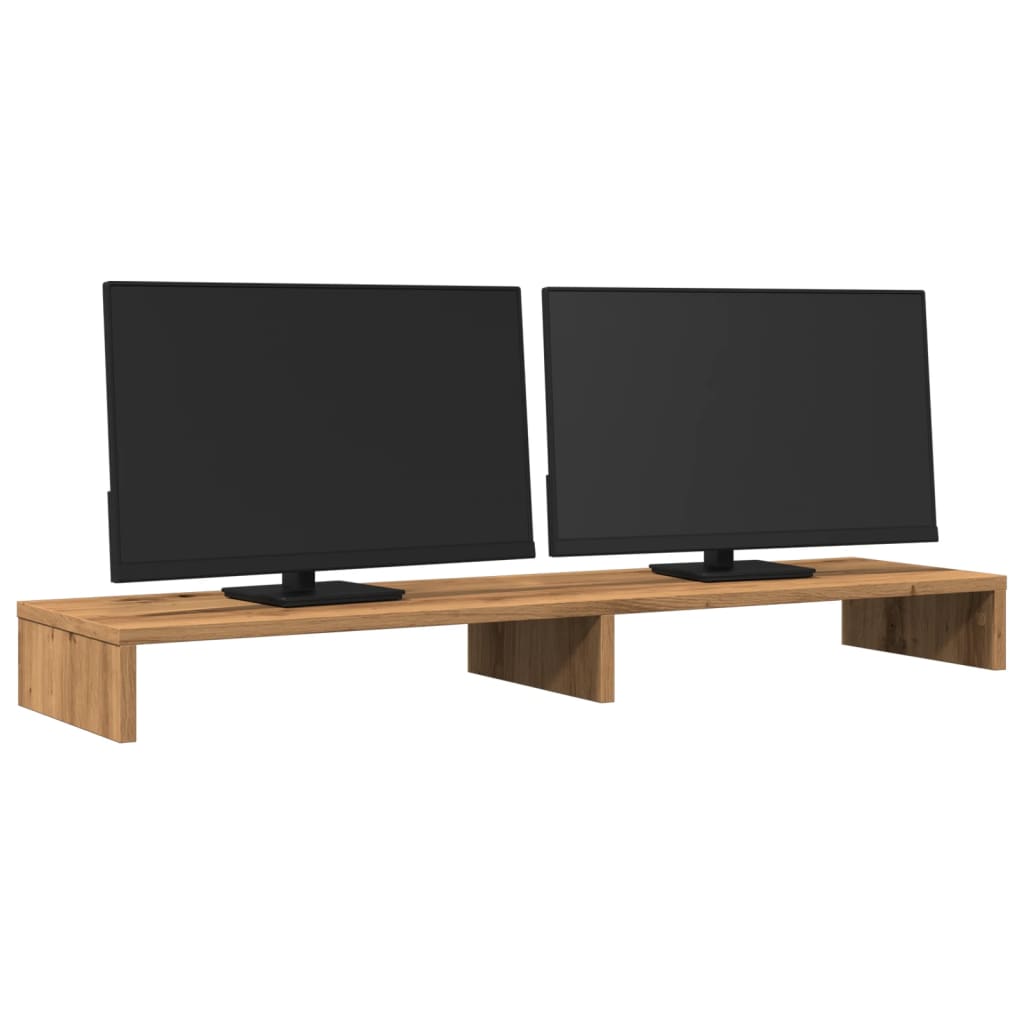 Monitor Stand Artisian Oak 100x27x10 cm Engineered Wood