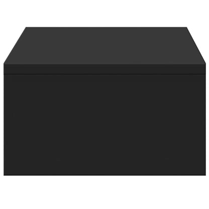 Monitor Stand with Drawers Black 50x27x15 cm Engineered Wood