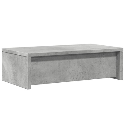 Monitor Stand with Drawers Concrete Grey 50x27x15 cm Engineered Wood