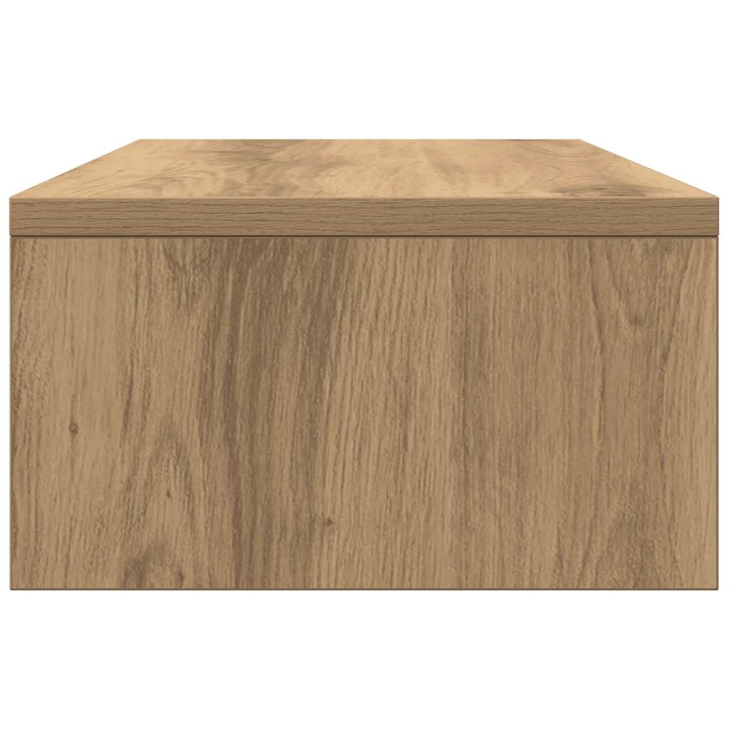 Monitor Stand with Drawers Artisian Oak 50x27x15 cm Engineered Wood
