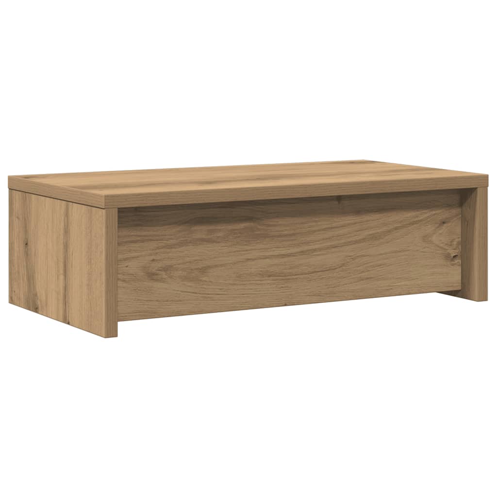 Monitor Stand with Drawers Artisian Oak 50x27x15 cm Engineered Wood