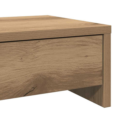 Monitor Stand with Drawers Artisian Oak 50x27x15 cm Engineered Wood