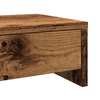 Monitor Stand with Drawers Old Wood 100x27x15 cm Engineered Wood