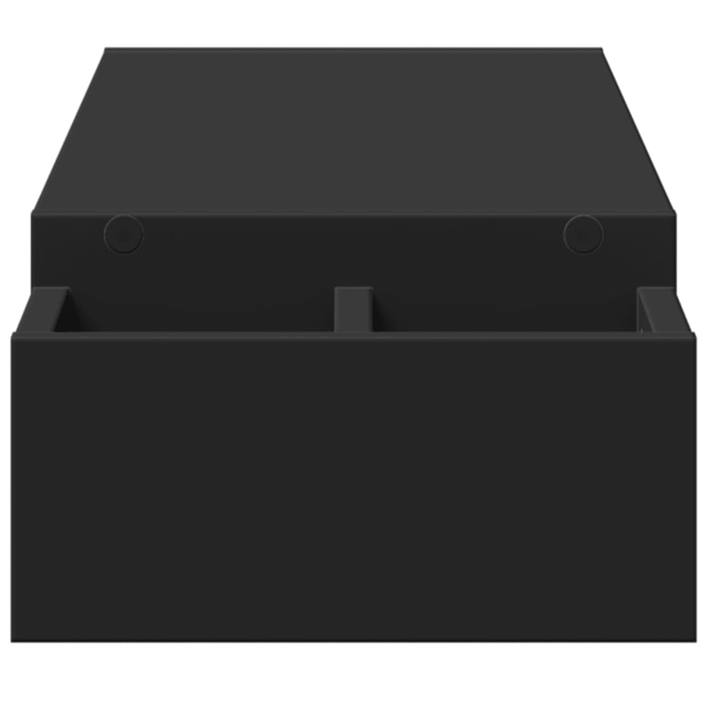 Monitor Stand with Storage Black 100x27x15 cm Engineered Wood