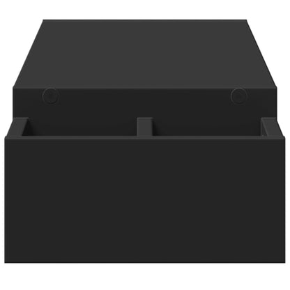 Monitor Stand with Storage Black 100x27x15 cm Engineered Wood