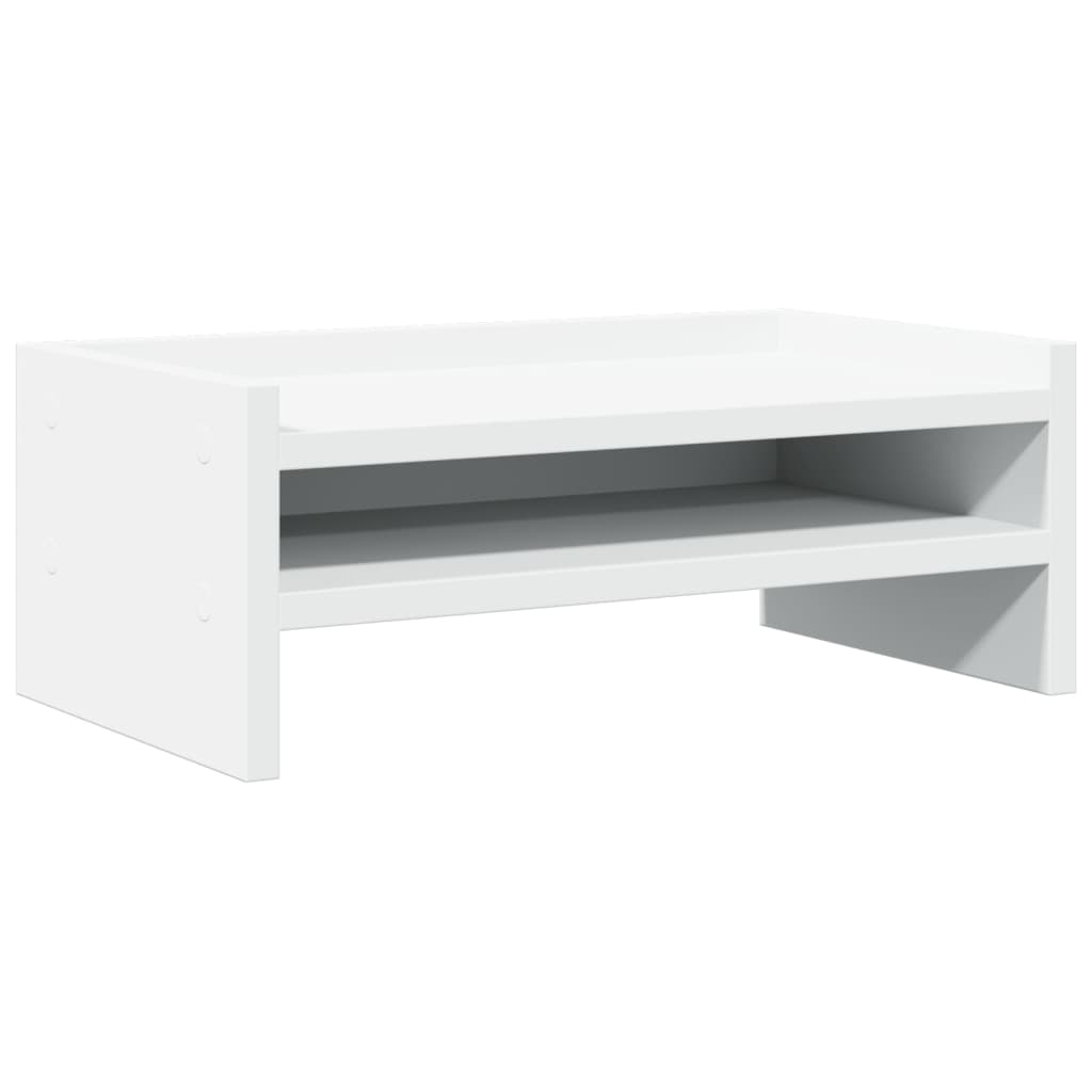 Monitor Stand White 42x24x16 cm Engineered Wood