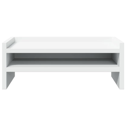 Monitor Stand White 42x24x16 cm Engineered Wood