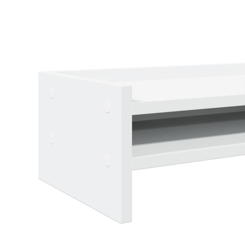 Monitor Stand White 42x24x16 cm Engineered Wood