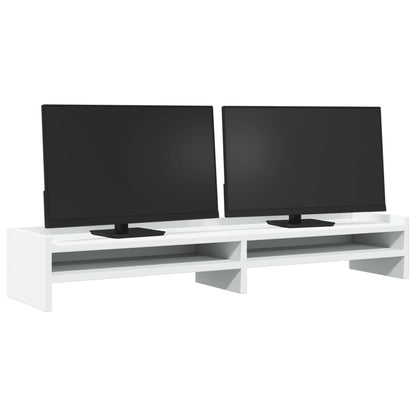 Monitor Stand White 100x24x16 cm Engineered Wood