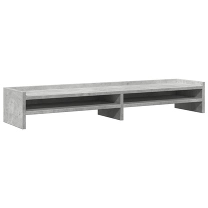 Monitor Stand Concrete Grey 100x24x16 cm Engineered Wood
