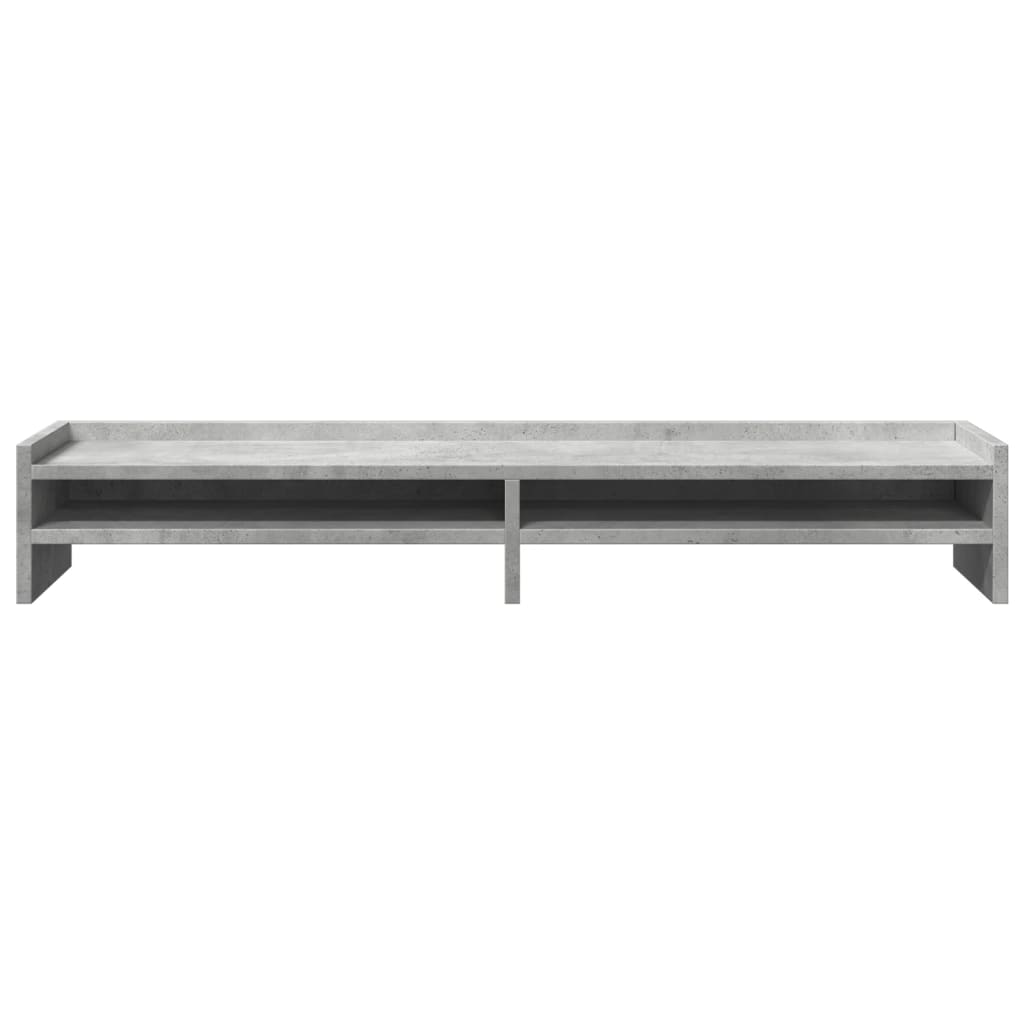 Monitor Stand Concrete Grey 100x24x16 cm Engineered Wood